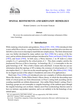 Spatial Refinements and Khovanov Homology