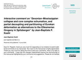 Devonian–Mississippian Collapse and Core Complex Exhumation, And