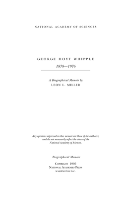 George H. Whipple