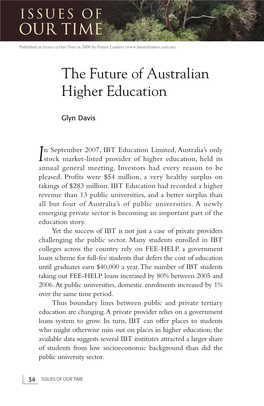 The Future of Australian Higher Education