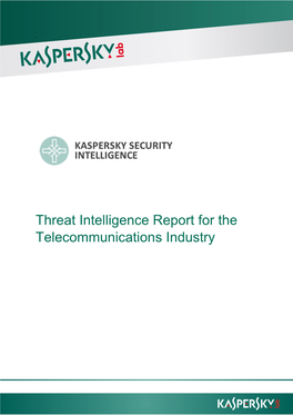 Threat Intelligence Report for the Telecommunications Industry