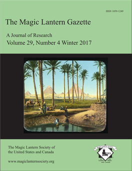 The Magic Lantern Gazette