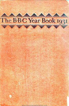 The B'b'c Year Book 1931