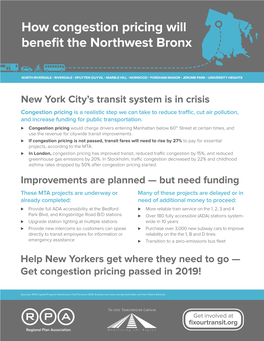 How Congestion Pricing Will Benefit the Northwest Bronx