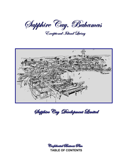 Sapphire Cay Master Plan