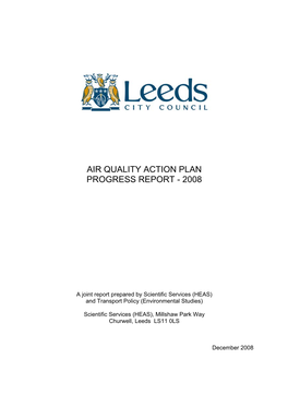 Air Quality Action Plan Progress Report - 2008