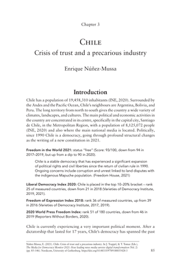 Chile: Crisis of Trust and a Precarious Industry