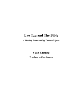 Lao Tzu and the Bible