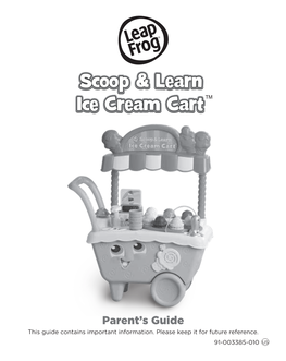 Parent Guide (Scoop & Learn Ice Cream Cart)