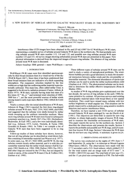 19 93Apjs. . .85. .137M the Astrophysical Journal