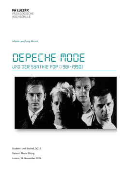 Depeche Mode Und Der Synthie Pop (1981-1990)