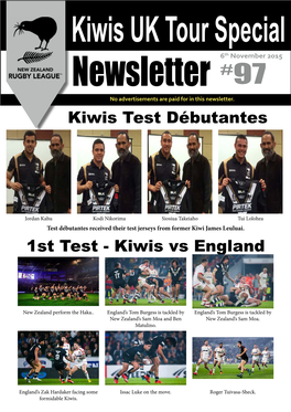 Kiwis Vs England