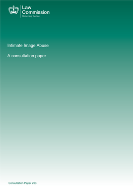 Intimate Images Consultation Paper