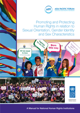 Promoting and Protecting Human Rights in Relation to Sexual Orientation, Gender Identity and Sex Characteristics