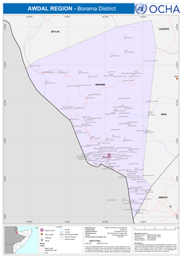 AWDAL REGION - Borama District