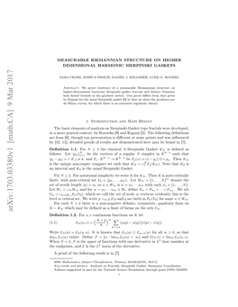 Measurable Riemannian Structure on Higher Dimensional Harmonic