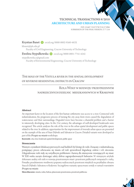 The Role of the Vistula River in the Spatial Development of Riverine