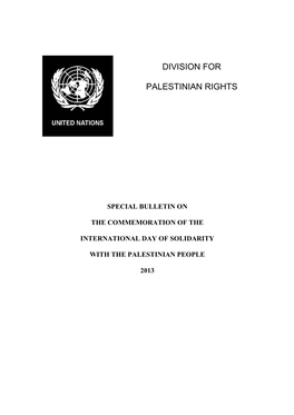 Division for Palestinian Rights