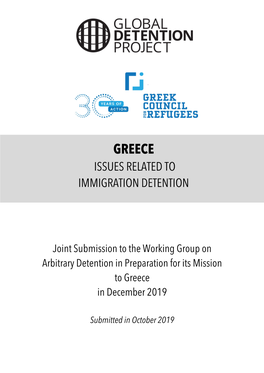 Greece Issues Related to Immigration Detention