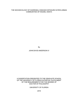 University of Florida Thesis Or Dissertation Formatting