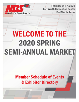 Welcome to the 2020 Spring Semi-Annual Market