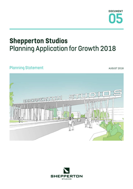 Shepperton Studios Planning Application for Growth 2018