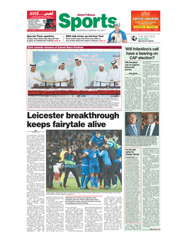 Leicester Breakthrough Keeps Fairytale Alive
