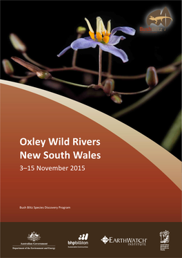 Oxley Wild Rivers NSW 2015, a Bush Blitz Survey Report