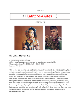 &lt;+ Latinx Sexualities + &gt;