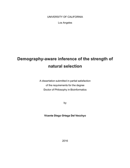 Demography-Aware Inference of the Strength of Natural Selection