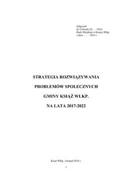 Strategia Rozwiązywania Problemów Społecznych