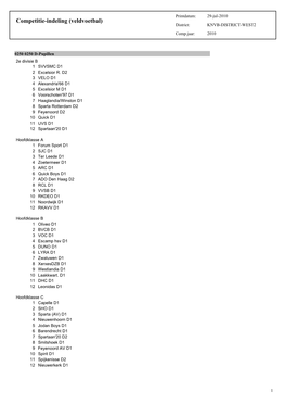 Competitie-Indeling (Veldvoetbal) District: KNVB-DISTRICT-WEST2 Comp.Jaar: 2010