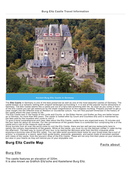 Burg Eltz Castle Travel Information