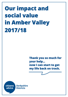 Our Impact and Social Value in Amber Valley 2017/18