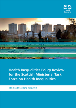 Health Inequalities Policy Review for the Scottish Ministerial Task Force on Health Inequalities