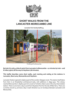 Short Walks from the Lancaster-Morecambe Line