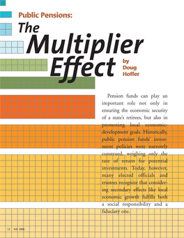 Public Pensions: the Multiplier by Doug Effect Hofferhoffer