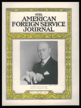 The Foreign Service Journal, July 1933