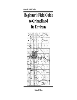 Beginner's Field Guide to Grinnell and Its Environs