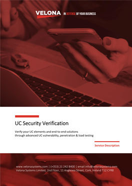 UC Security Verification