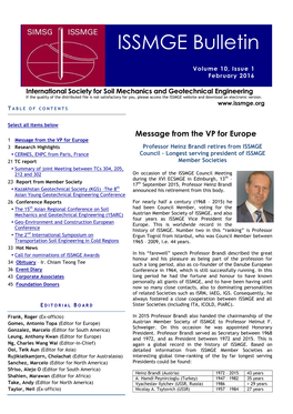 ISSMGE Bulletin