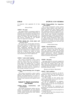 334 Subpart C—Steam Locomotives and Tenders