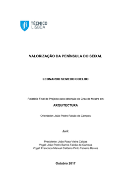 Valorização Da Península Do Seixal