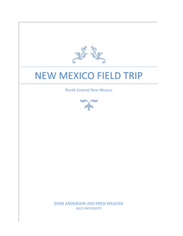 New Mexico Field Trip