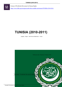 Tunisia (2010-2011)