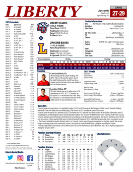 Lipscomb Bisons Liberty Flames