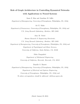 Role of Graph Architecture in Controlling Dynamical Networks with Applications to Neural Systems