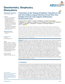 Constraints on the Timing of Explosive Volcanism at Aso and Aira Calderas