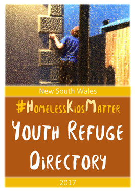 Homelesskidsmatter: Youth Refuge Directory Crisis Accommodation for Young People Under 18 in NSW