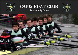 Sponsoring Caius Boat Club